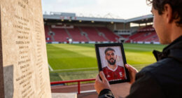 Liverpool unveil Diogo Jota and Andre Silva Anfield memorial