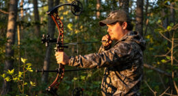 Compound Bowhunter Tags 22-Point Velvet Buck Before His Wife Could Get A Shot With Her Recurve